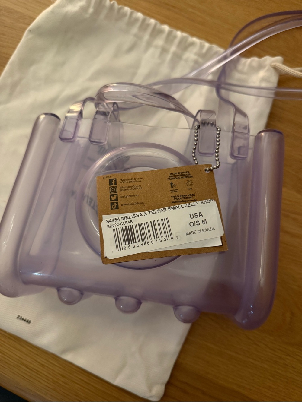 Clear Jelly Telfar x Melissa - Small - Picture 2 of 2